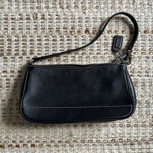 Coach clutch leather black NWOT